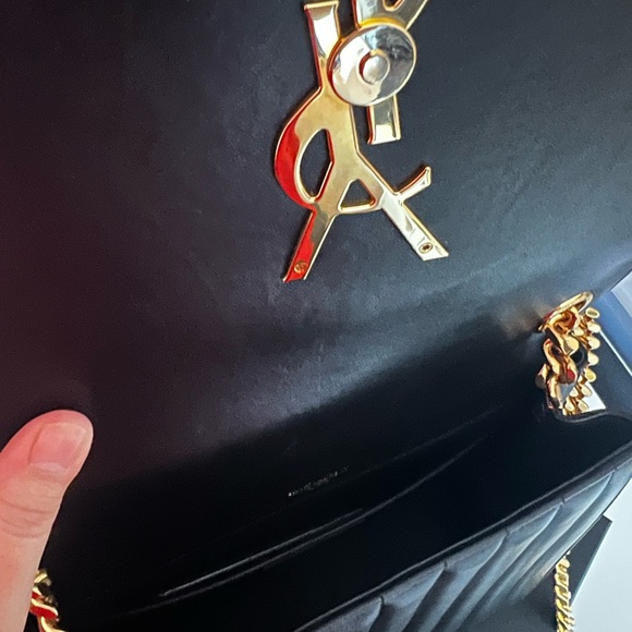Vicky YSL Monogram Leather Chain Bag (Large) - Picture 5 of 14